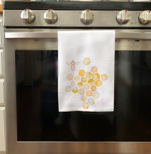 Load image into Gallery viewer, The Bee and Honeycomb 100% Cotton Tea Towel
