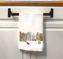 Load image into Gallery viewer, Christmas in the Village Cotton Tea Towel
